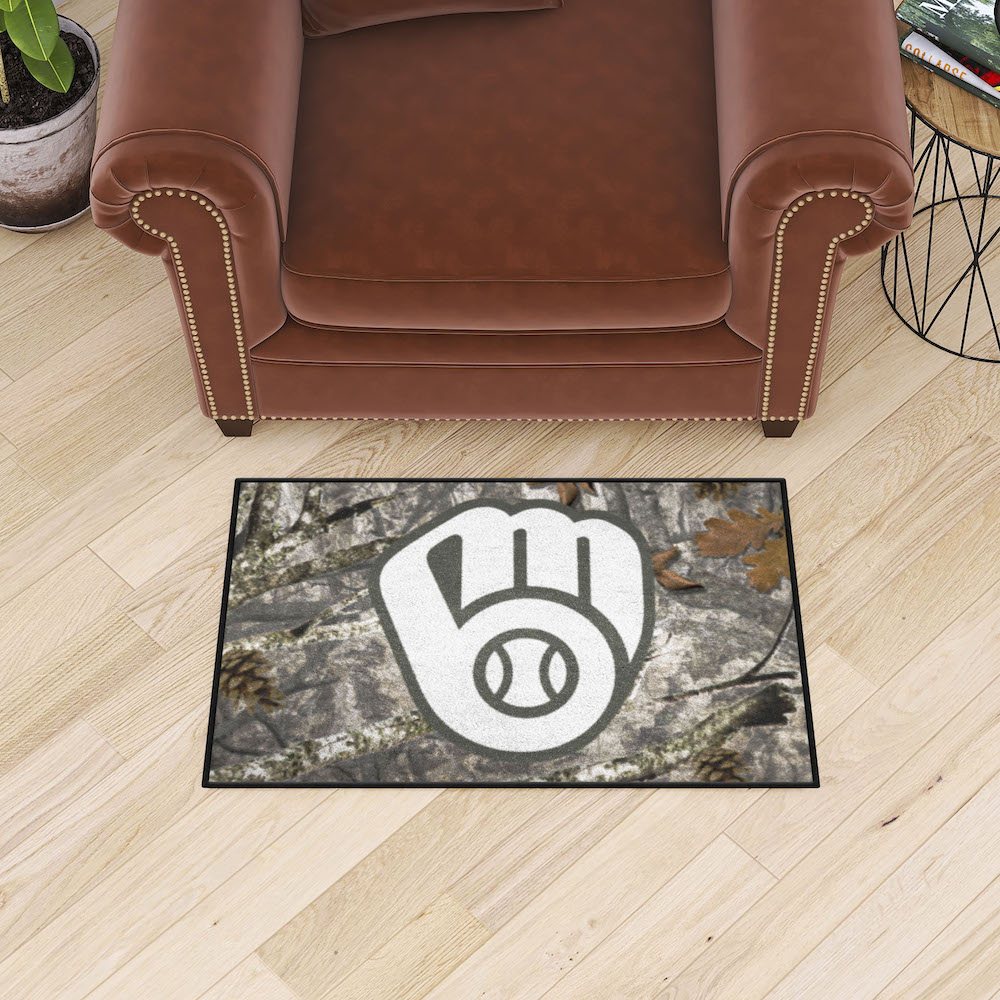 Milwaukee Brewers CAMO 20 x 30 Starter Floor Mat