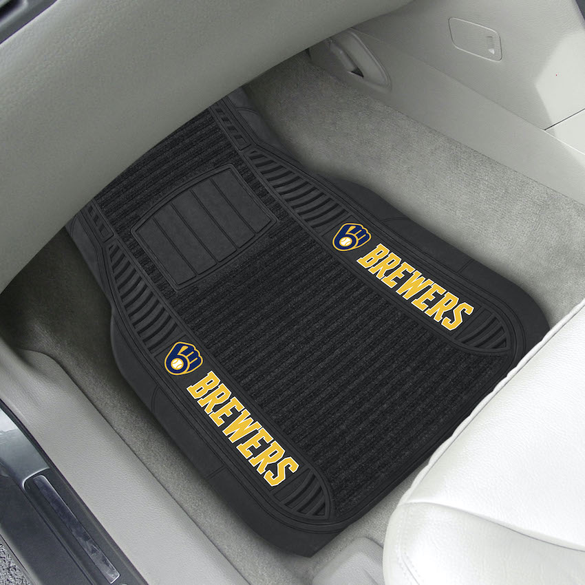 Milwaukee Brewers Deluxe 20 x 27 Car Floor Mats