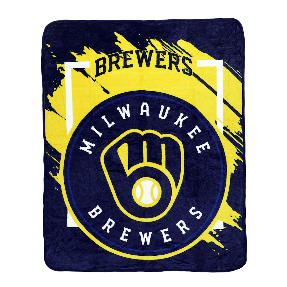 Milwaukee Brewers Micro Raschel 50 x 60 Team Blanket