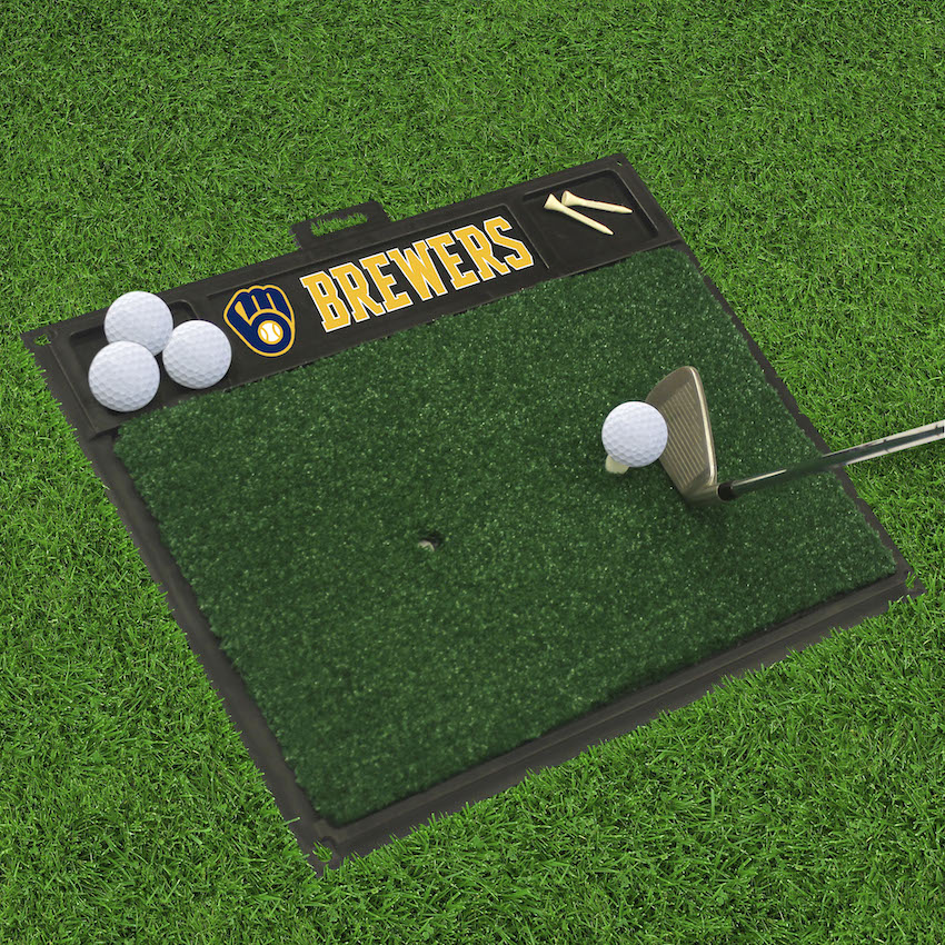 Milwaukee Brewers Golf Hitting Mat