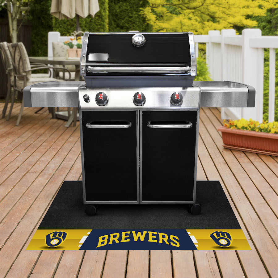 Milwaukee Brewers MLB Grill Mat