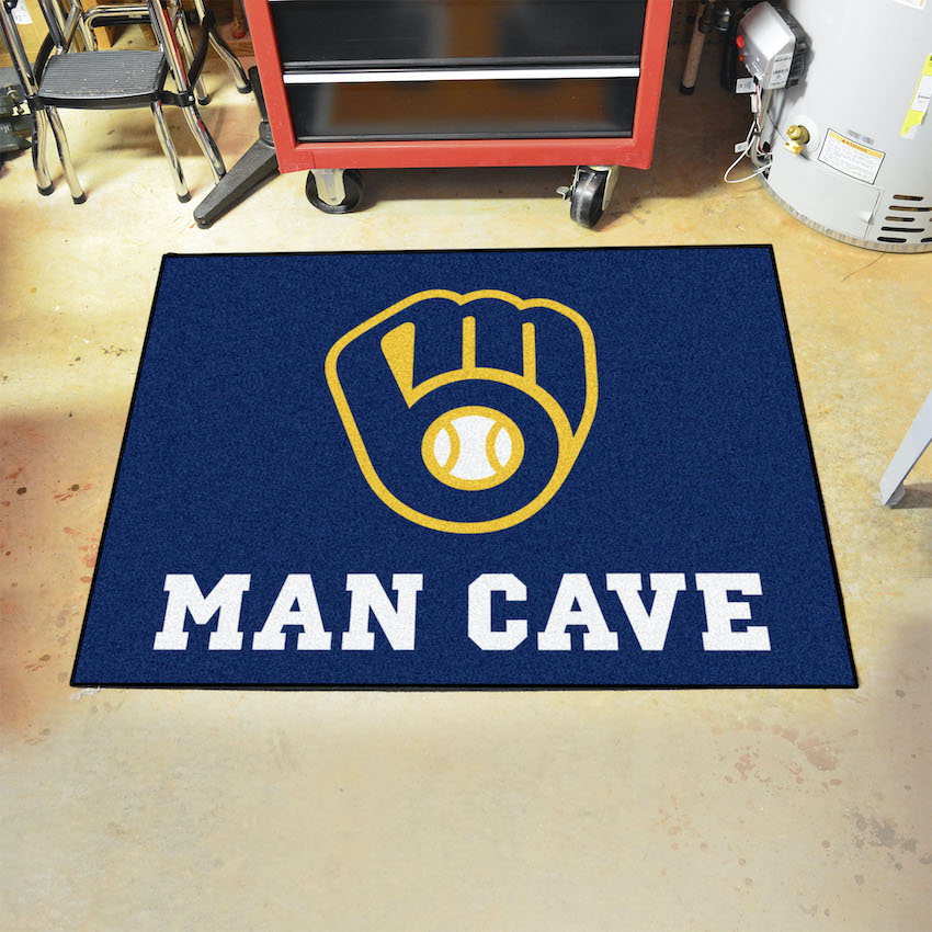 Milwaukee Brewers ALL STAR 34 x 45 MAN CAVE Floor Mat