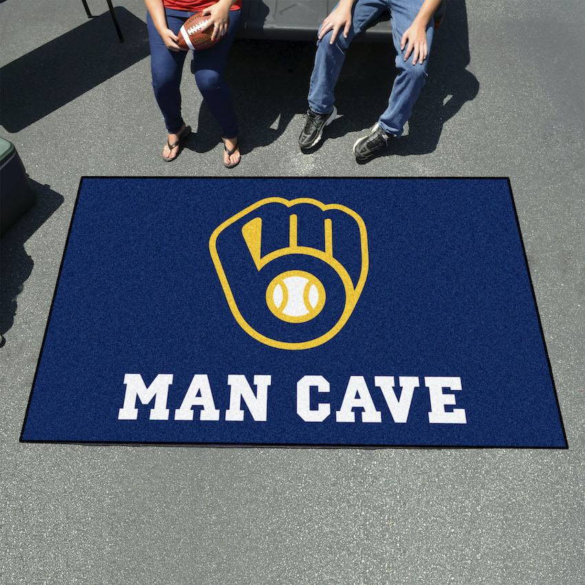 Milwaukee Brewers UTILI-MAT 60 x 96 MAN CAVE Rug