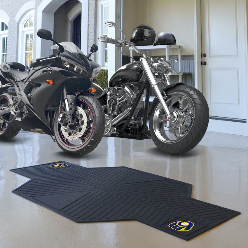 Milwaukee Brewers Motorcycle Mat