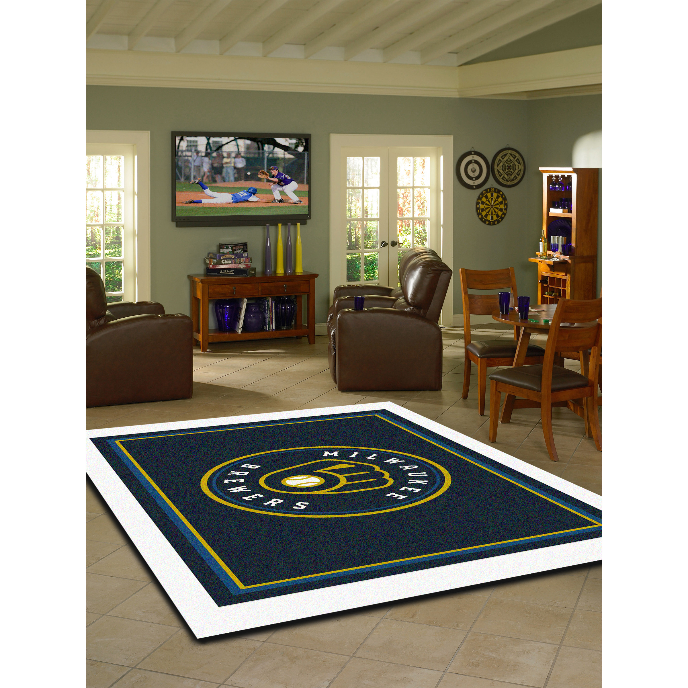 Milwaukee Brewers 4 X 6 SPIRIT Rug