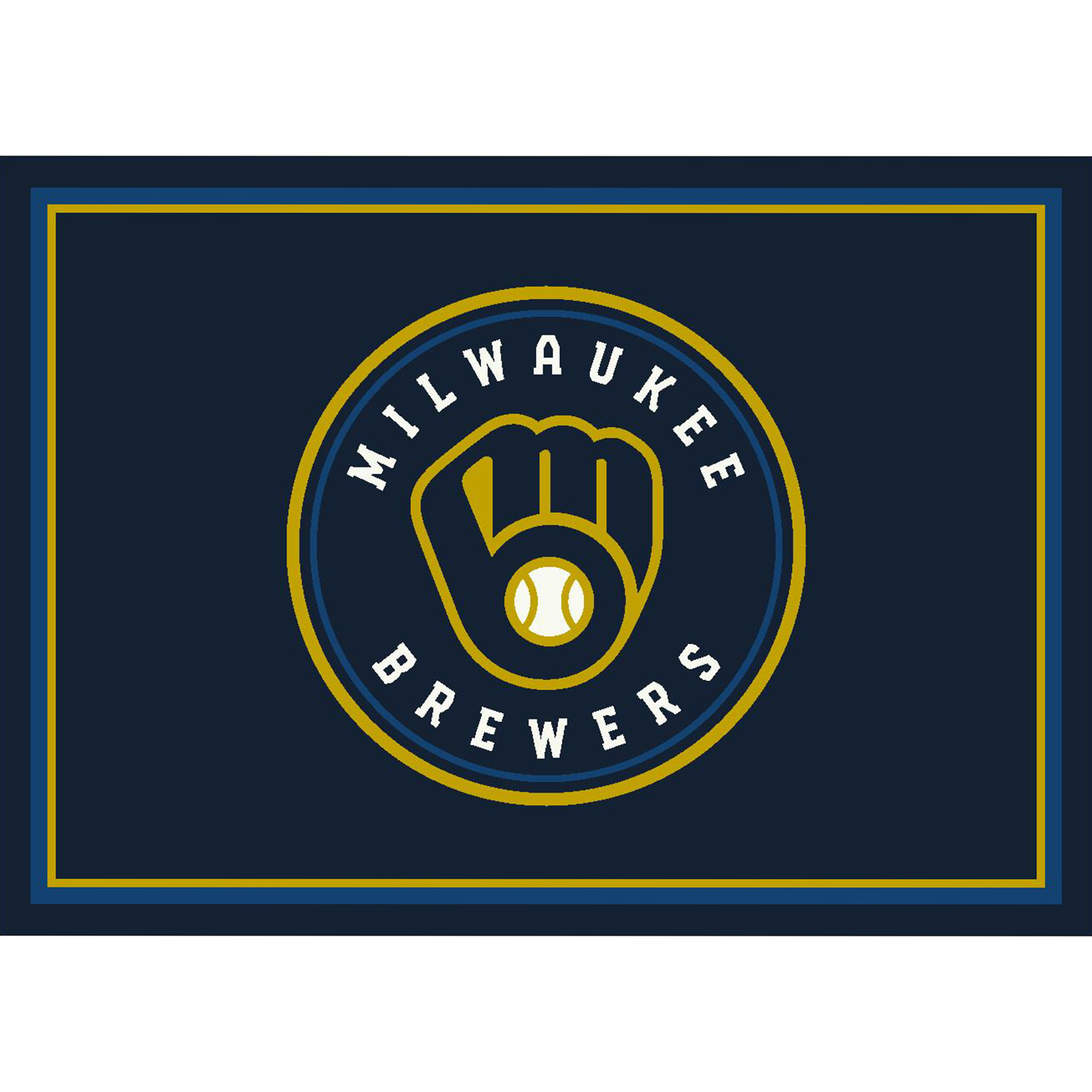 Milwaukee Brewers 8 X 11 SPIRIT Rug