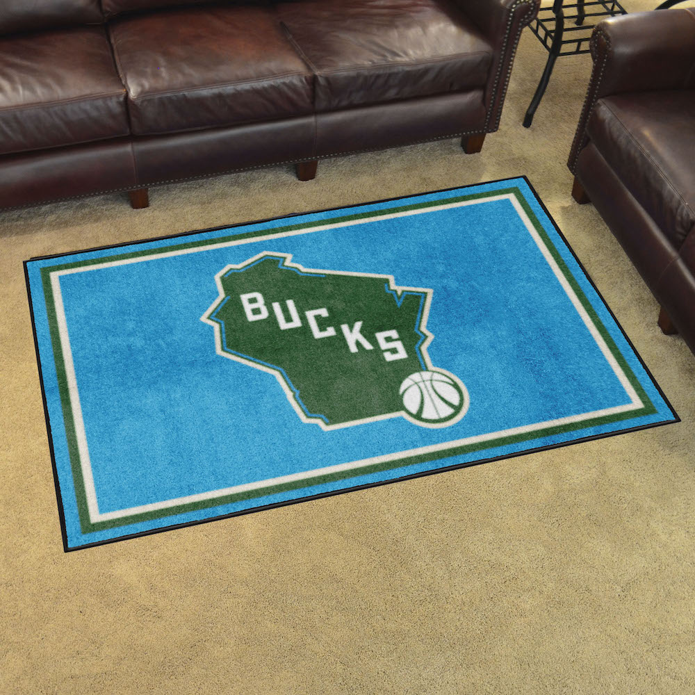 Milwaukee Bucks 4x6 Area Rug - 2nd Logo