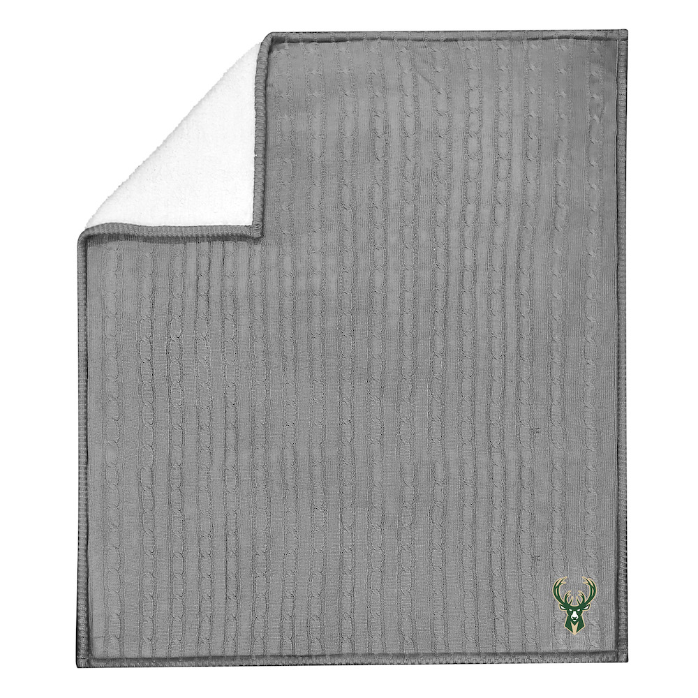 Milwaukee Bucks Knit Sweater Throw Blanket