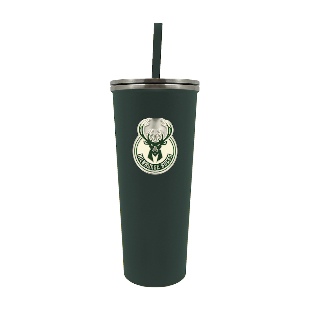 Milwaukee Bucks 24 oz Team Color Skinny Tumbler