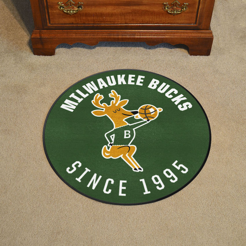 Milwaukee Bucks Vintage Roundel Mat - Throwback Logo