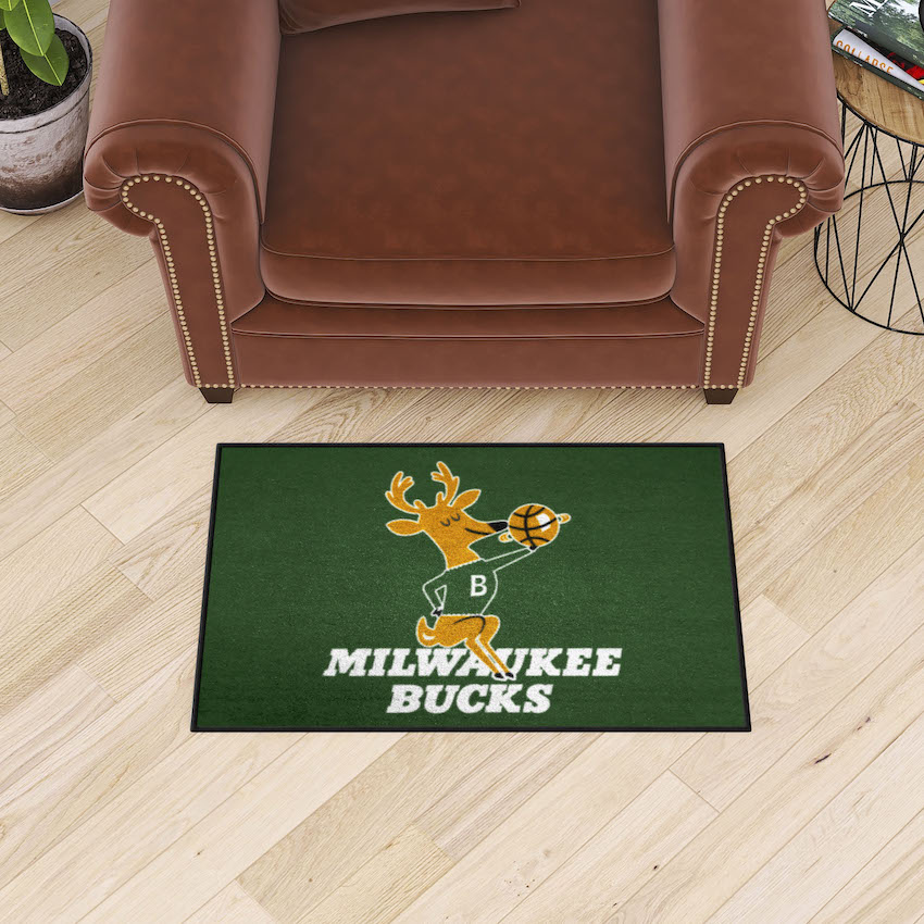 Milwaukee Bucks Vintage 20 x 30 STARTER Floor Mat - Throwback Logo