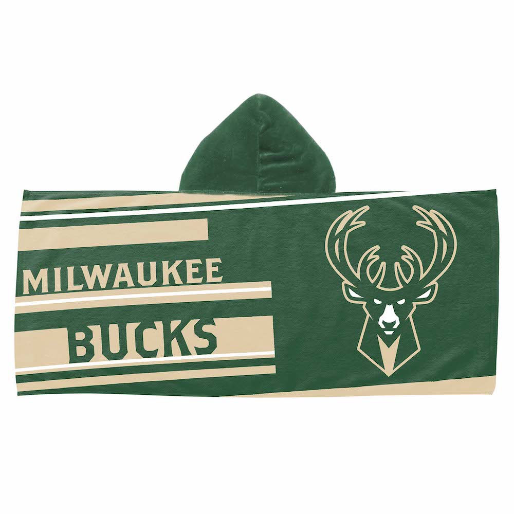 Milwaukee Bucks Youth Hooded Beach Towel