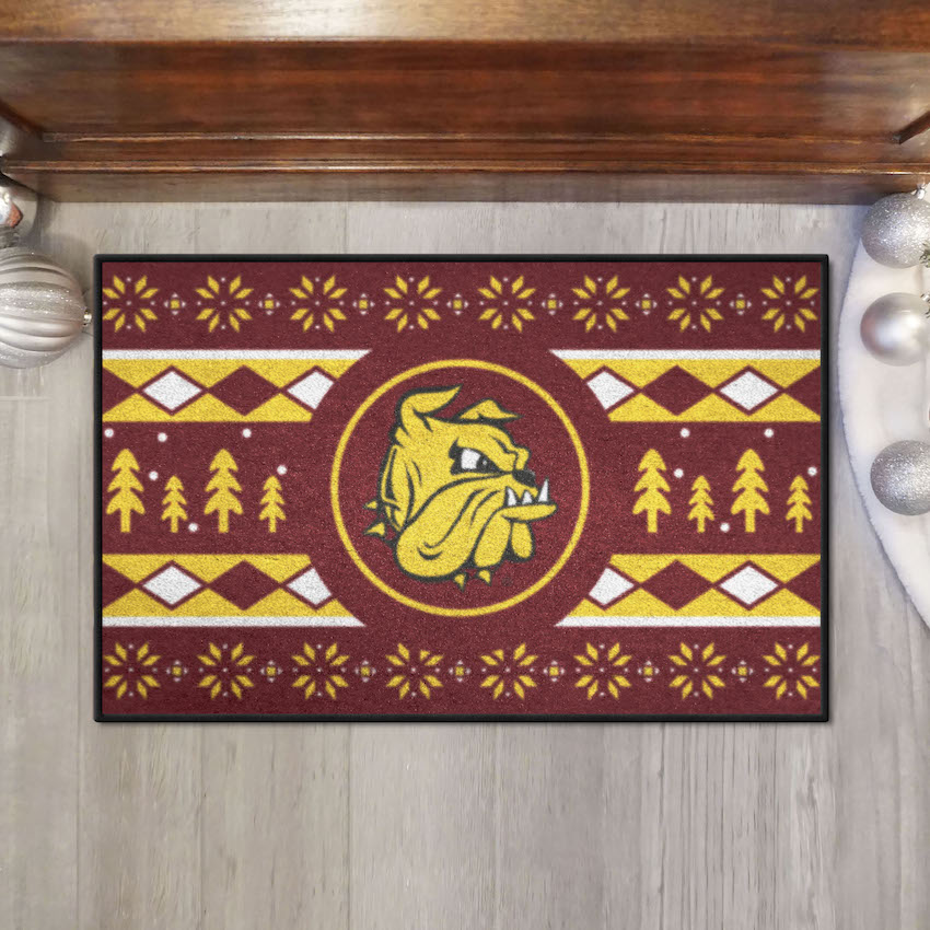 Minnesota Duluth Bulldogs HOLIDAY SWEATER 20 x 30 STARTER Floor Mat