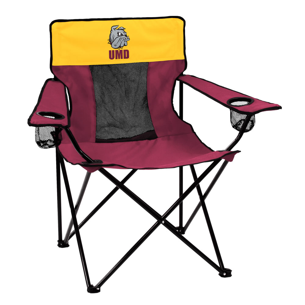 Minnesota Duluth Bulldogs ELITE logo folding camp style chair