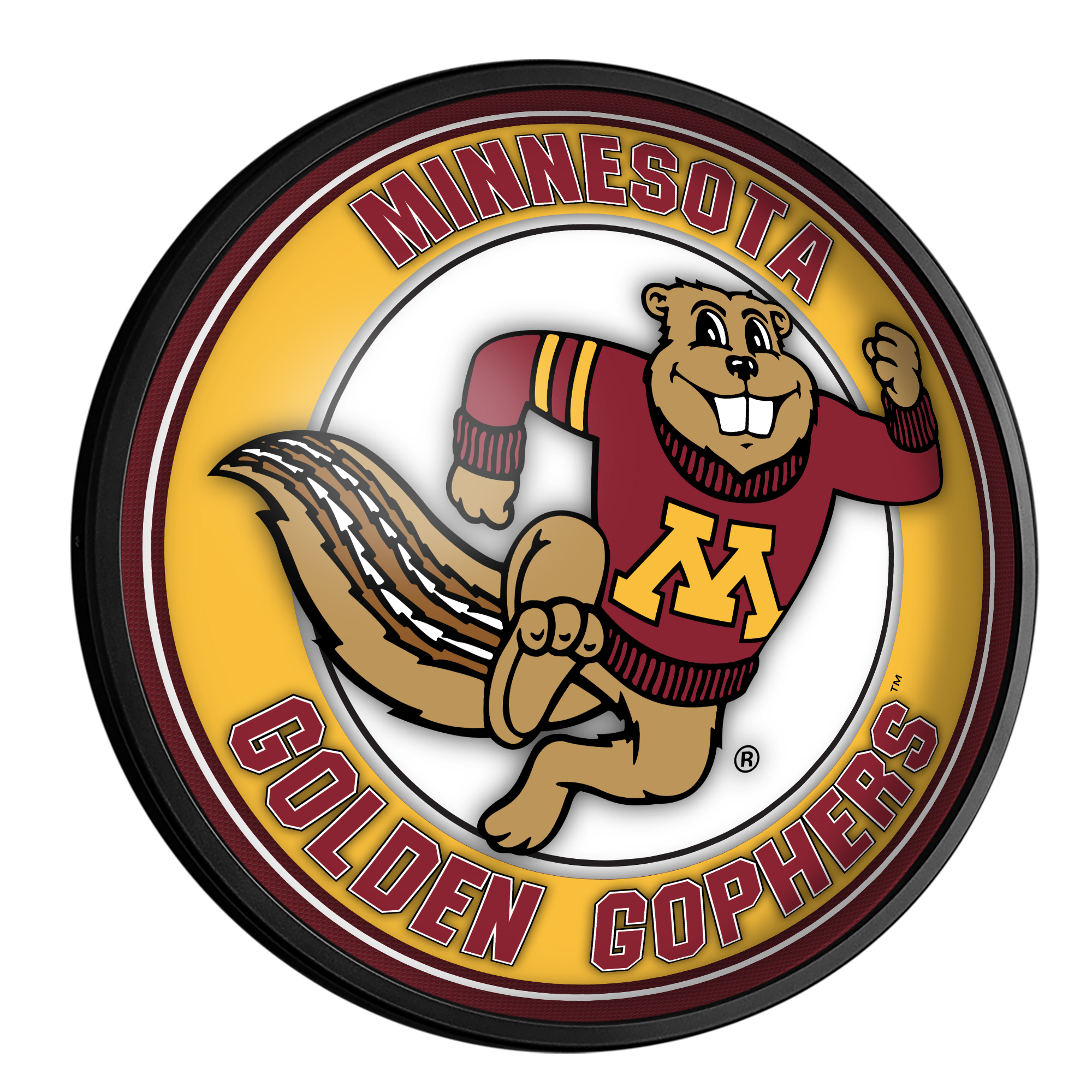 Minnesota Golden Gophers GOLDY Slimline LED Wall Sign