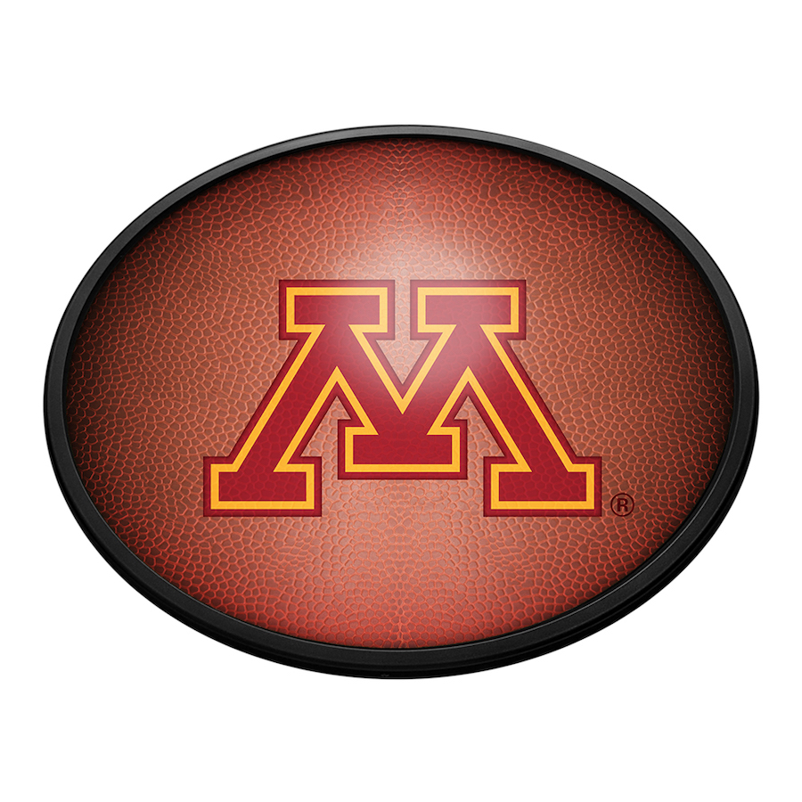 Minnesota Golden Gophers PIGSKIN Slimline LED Wall Sign ~ OVAL