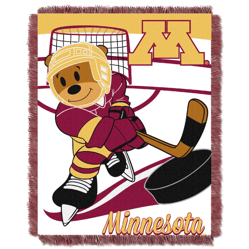 Minnesota Golden Gophers Woven Baby Blanket 36 x 48