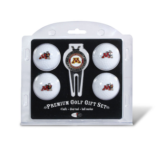 Minnesota Golden Gophers 4 Golf Ball and Divot Tool Set