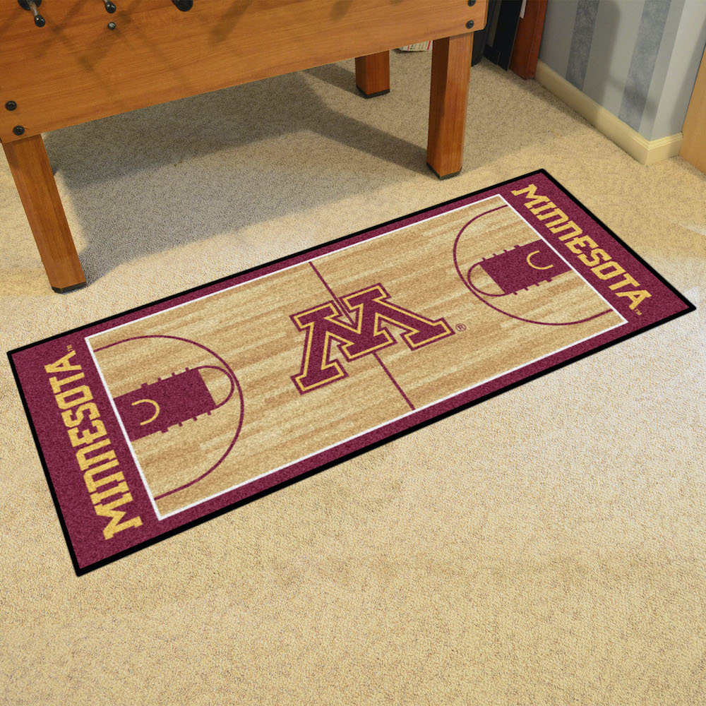 Minnesota Golden Gophers 30 x 72 Basketball Court Carpet Runner