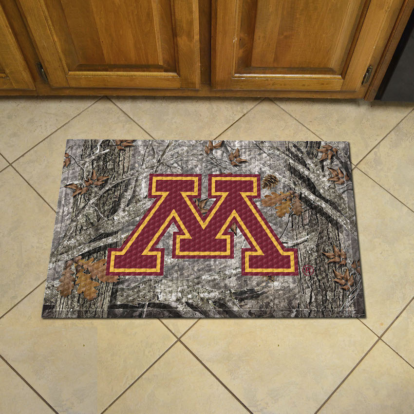 Minnesota Golden Gophers Camo Style SCRAPER Door Mat