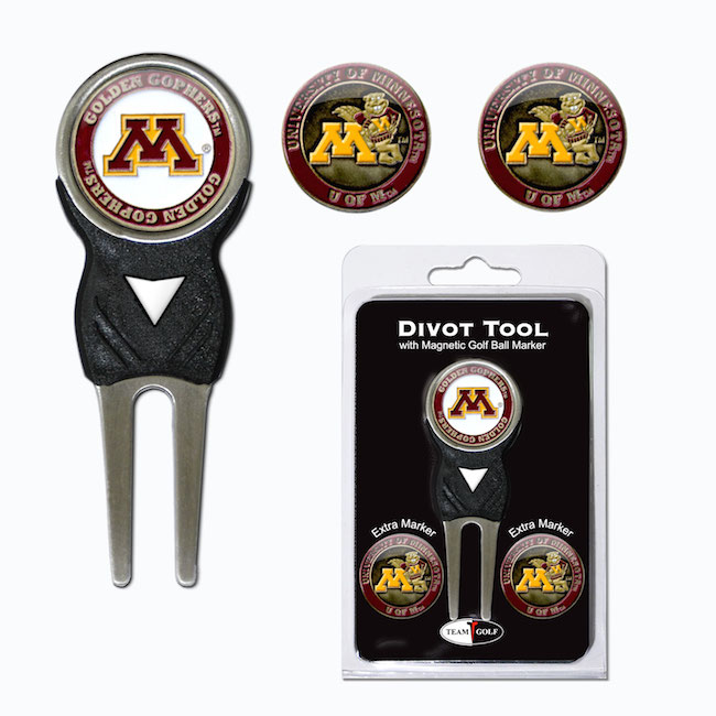 Minnesota Golden Gophers 3 Marker Signature Divot Tool Pack