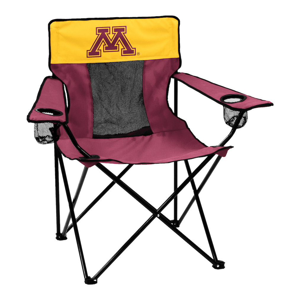 Minnesota Golden Gophers ELITE logo folding camp style chair