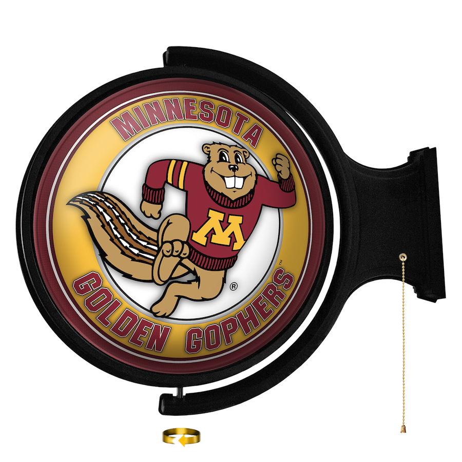 Minnesota Golden Gophers GOLDY LED Rotating Wall Sign