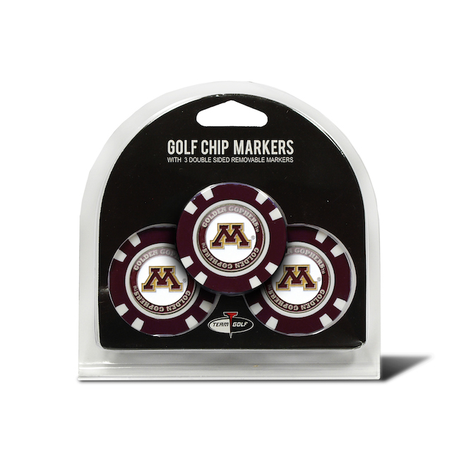 Minnesota Golden Gophers 3 Pack Golf Chips