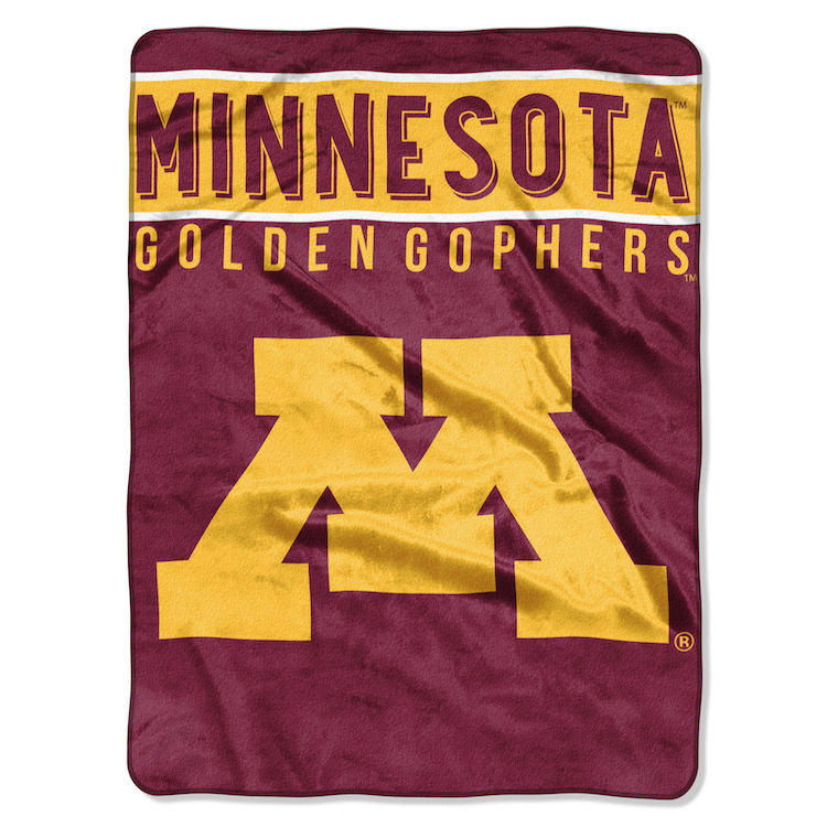 Minnesota Golden Gophers Large Plush Fleece OVERTIME 60 x 80 Blanket