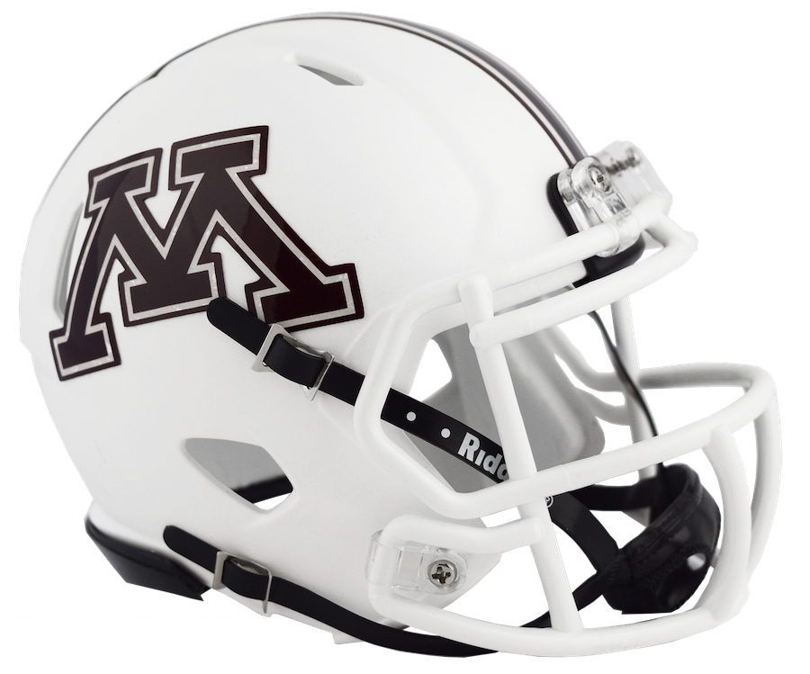 Minnesota Golden Gophers NCAA Mini SPEED Helmet by Riddell - WHITE