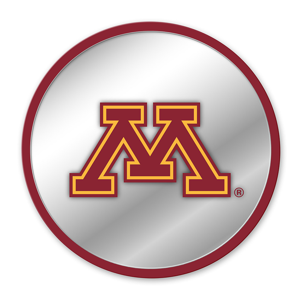 Minnesota Golden Gophers Modern Disc Mirrored Wall Sign