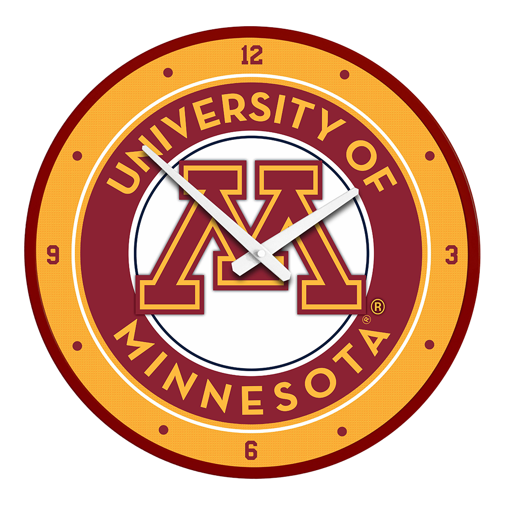 Minnesota Golden Gophers Modern Disc Wall Clock