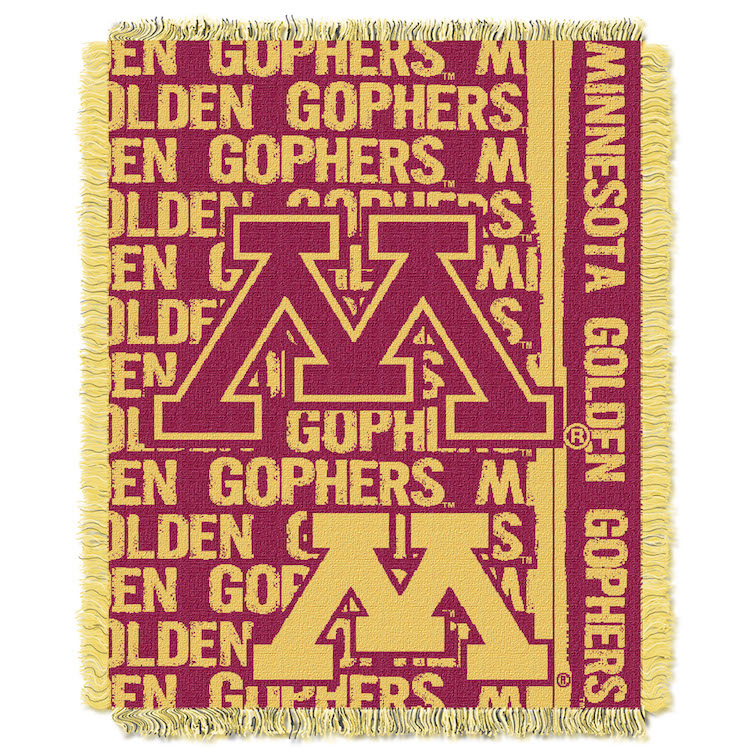 Minnesota Golden Gophers Double Play Tapestry Blanket 48 x 60