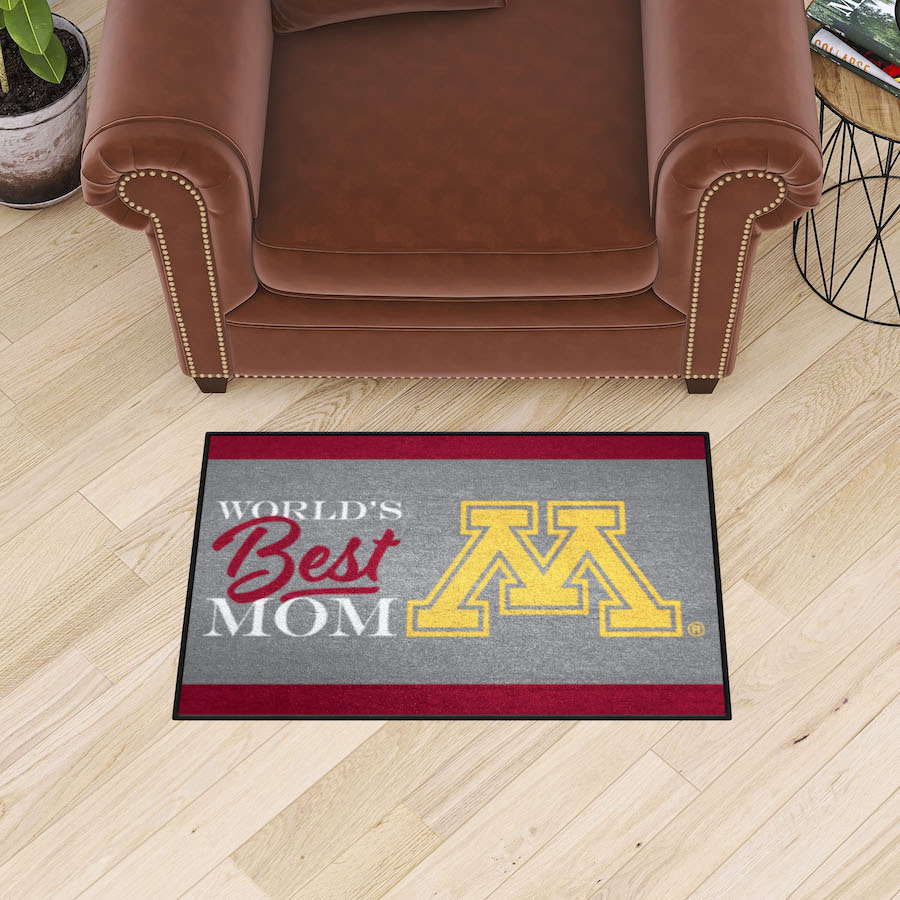 Minnesota Golden Gophers 20 x 30 WORLDS BEST MOM Floor Mat