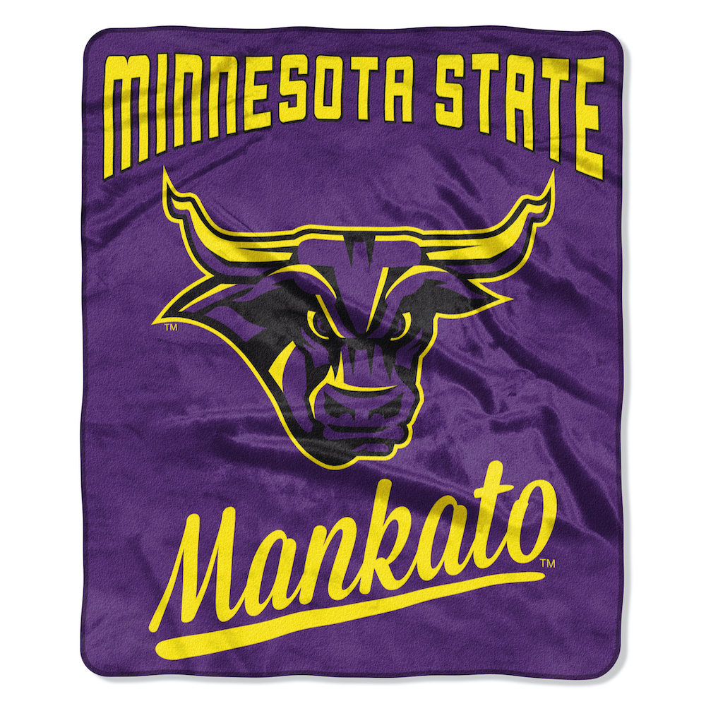 Minnesota Makato Mavericks Plush Fleece Raschel Blanket 50 x 60