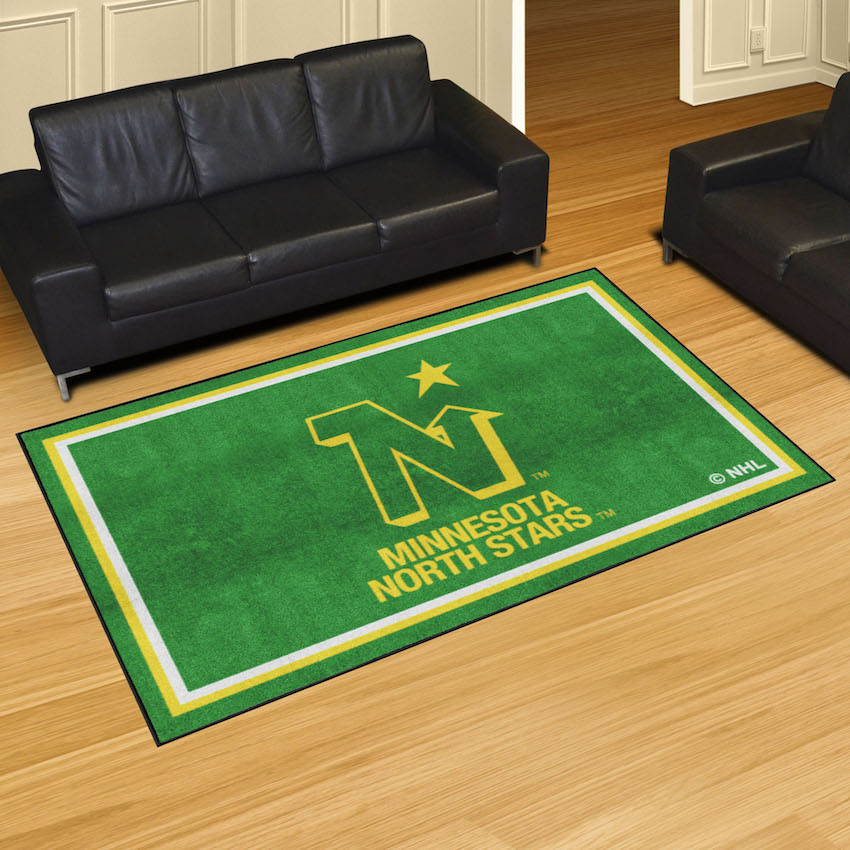 Minnesota North Stars Vintage 5x8 Area Rug - Throwback Logo