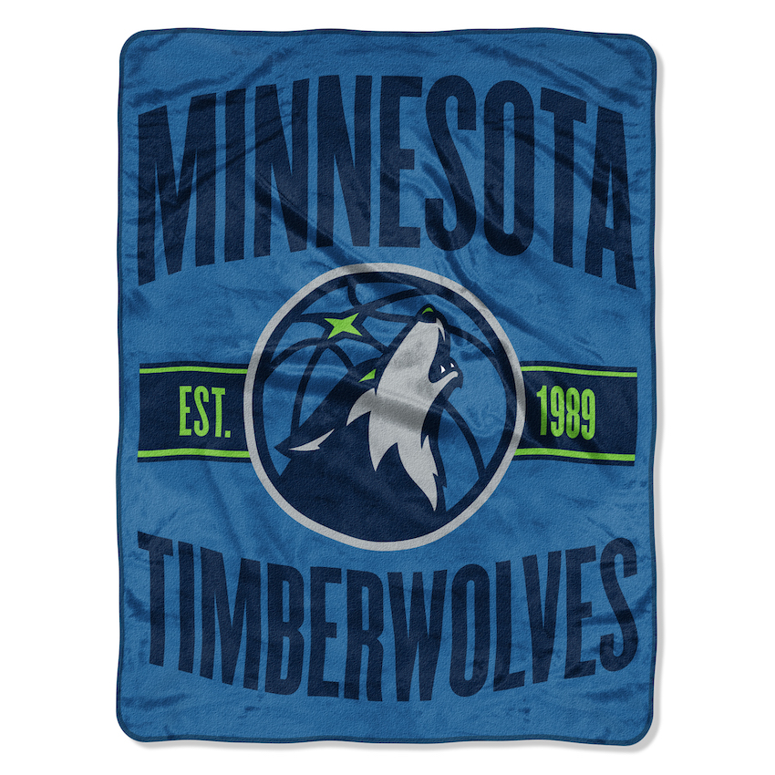 Minnesota Timberwolves CLEAR OUT Micro Raschel 50 x 60 Team Blanket