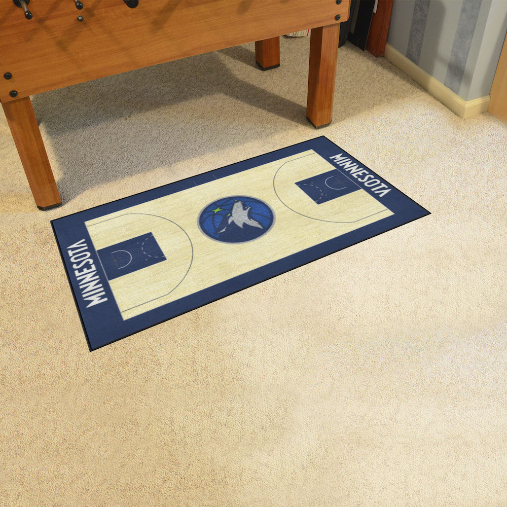 Minnesota Timberwolves 30 x 54 LARGE Basketball Court Carpet Runner