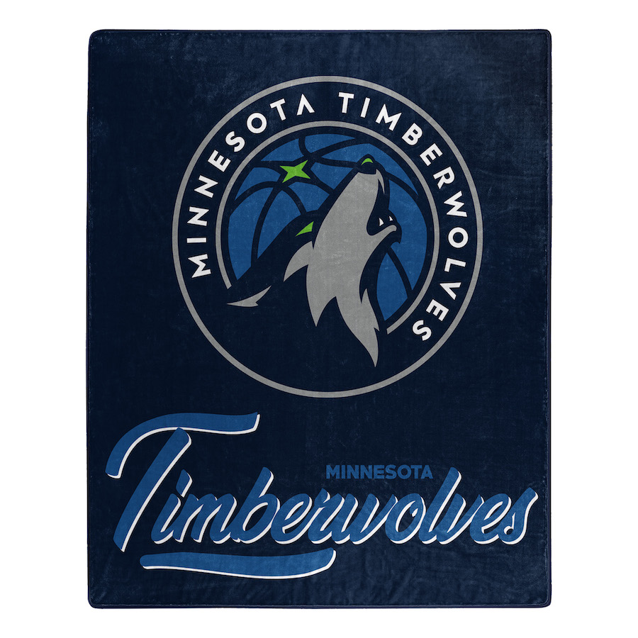 Minnesota Timberwolves Plush Fleece Raschel Blanket 50 x 60