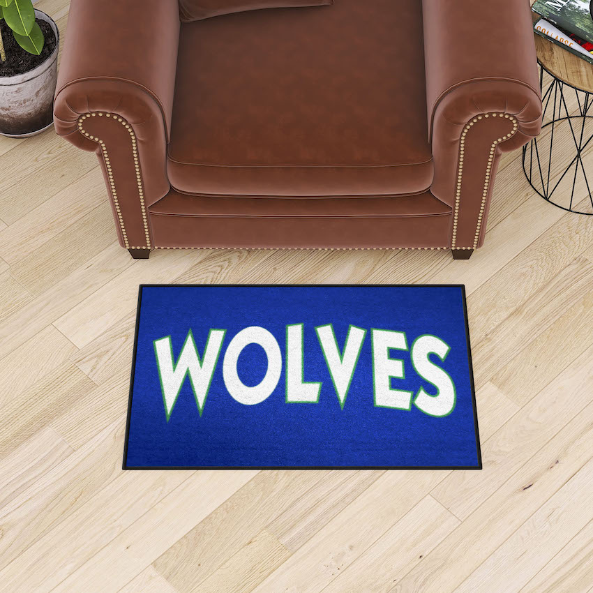 Minnesota Timberwolves Vintage 20 x 30 STARTER Floor Mat - Throwback NAME