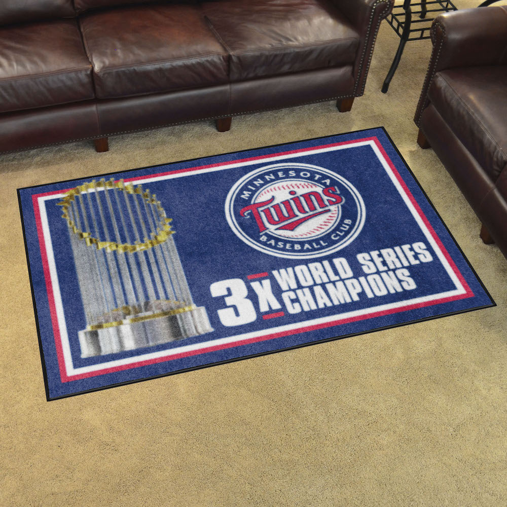 Minnesota Twins 4 x 6 DYNASTY Area Rug