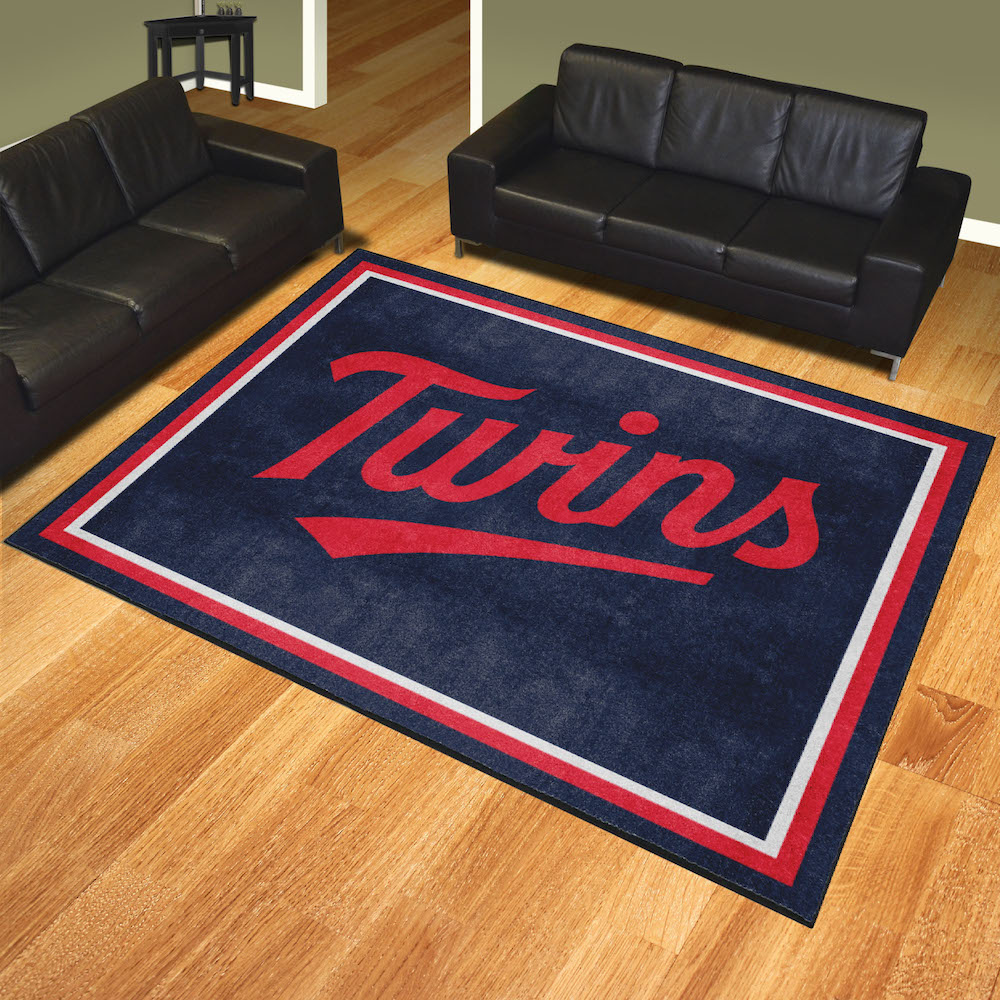 Minnesota Twins ALT LOGO Ultra Plush 8x10 Area Rug