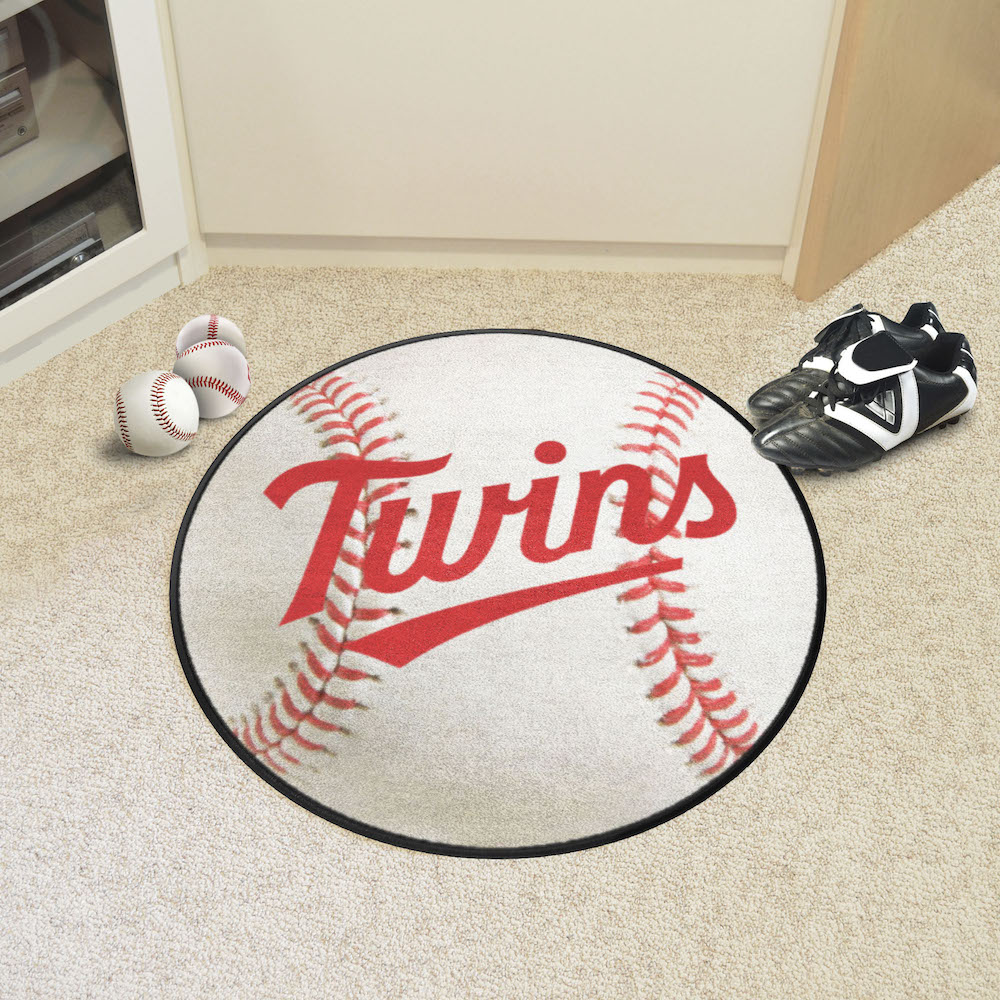 Minnesota Twins ALT LOGO Round Baseball Mat