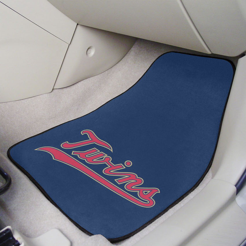 Minnesota Twins ALT LOGO Car Floor Mats 18 x 27 Carpeted-Pair