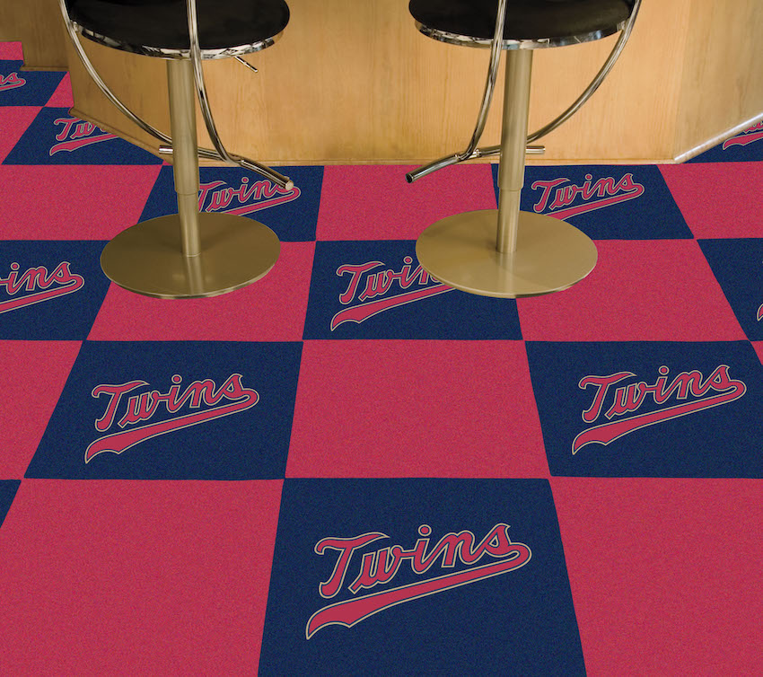 Minnesota Twins ALT LOGO Carpet Tiles 18x18 in.