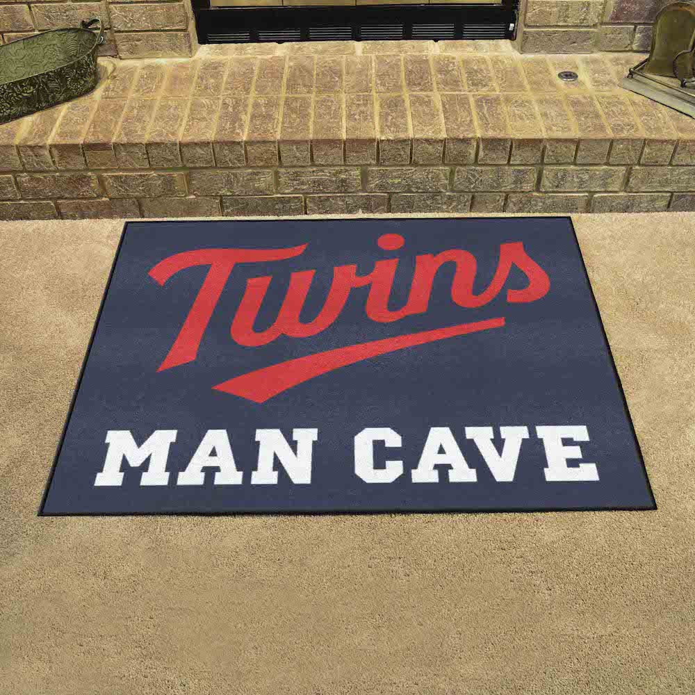 Minnesota Twins ALT LOGO ALL STAR 34 x 45 MAN CAVE Floor Mat