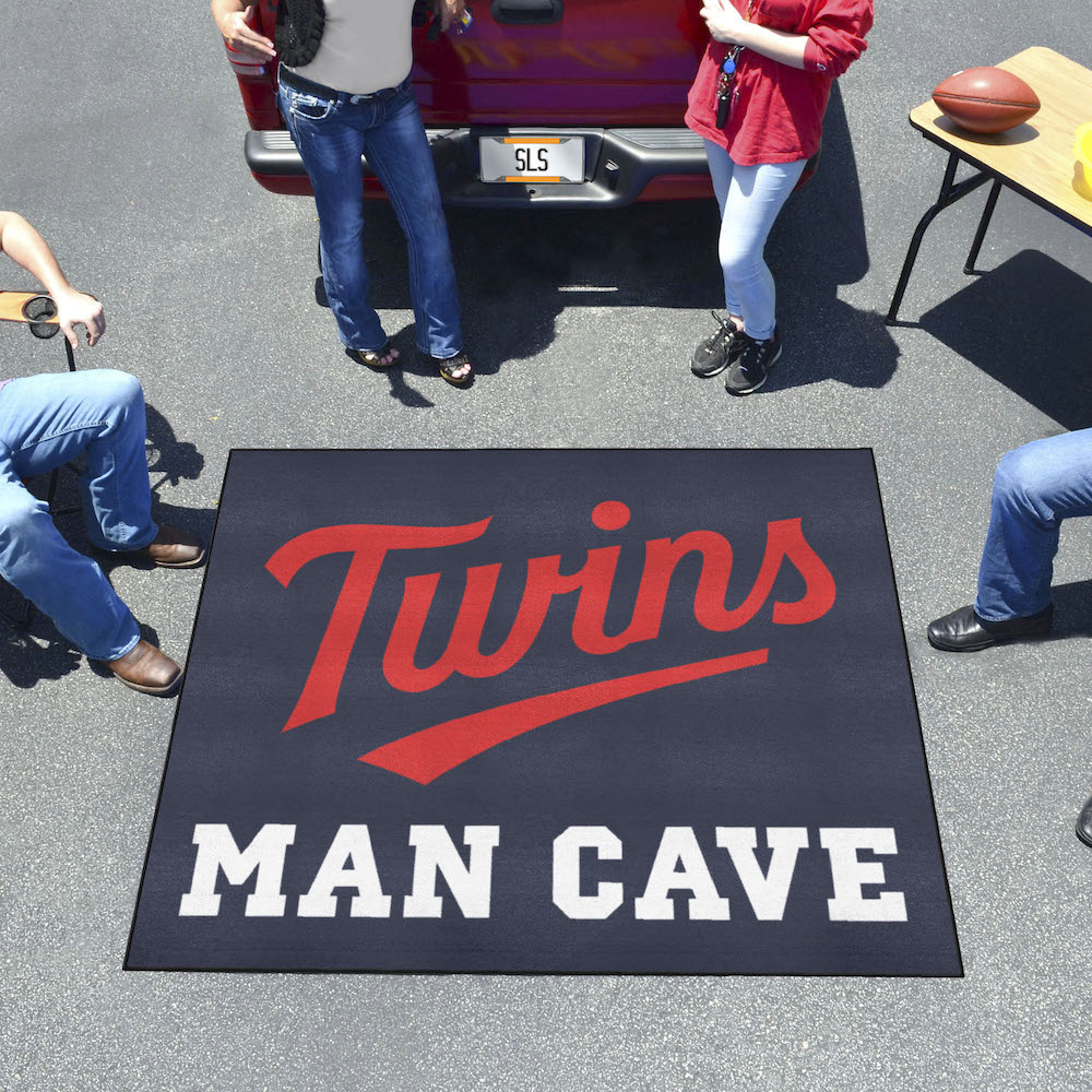 Minnesota Twins ALT LOGO MAN CAVE TAILGATER 60 x 72 Rug