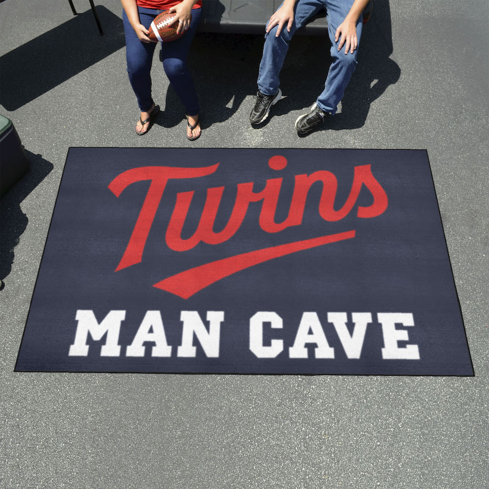 Minnesota Twins ALT LOGO UTILI-MAT 60 x 96 MAN CAVE Rug