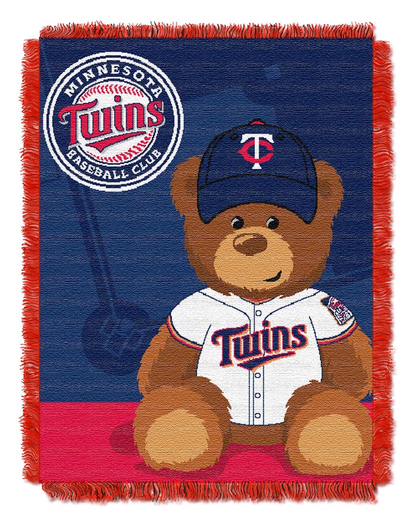 Minnesota Twins Woven Baby Blanket 36 x 48