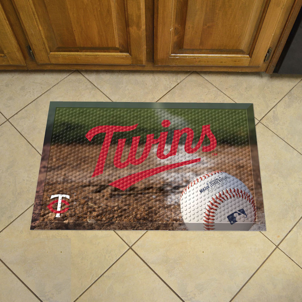 Minnesota Twins Ball Style SCRAPER Door Mat